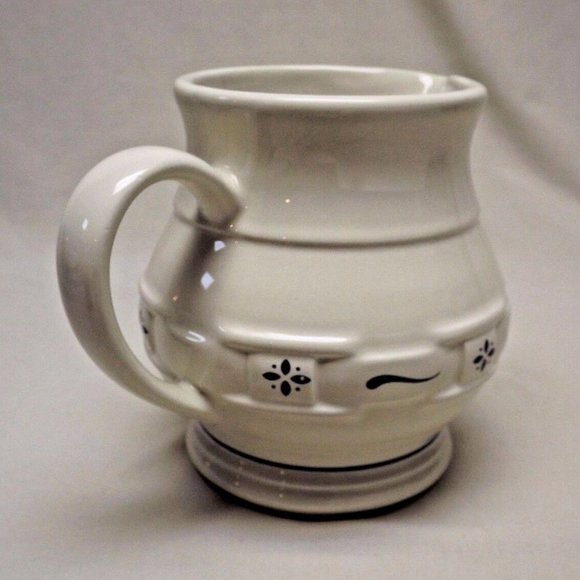 Longaberger Pottery Small Juice Pitcher Classic Blue East Liverpool Ohio w/ Box - Picture 3 of 9